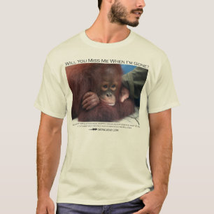 私を恋しく思いますか。 ベビーのオランウータン Tシャツ