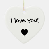 私を恋しく思うことをあなたは行きます セラミックオーナメント (裏面)