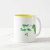 私を恐れて下さい ツートーンマグカップ (正面右)