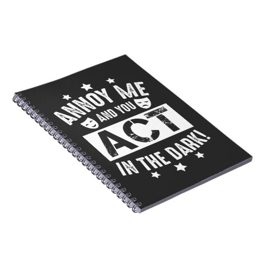 私を悩ませて、君は闇の劇場の舞台裏で行動する ノートブック (右側)