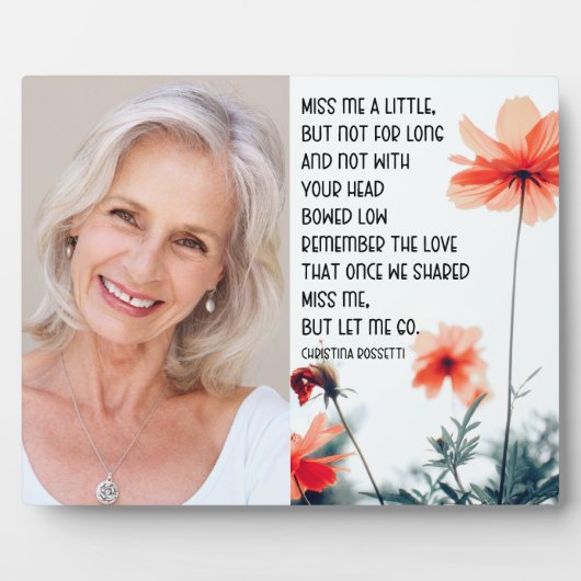 私を想って、でも私を手放して フォト名言 追悼記念 フォトプラーク