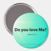私を愛してる?イースターバイブル引用文 マグネット (正面/裏面)