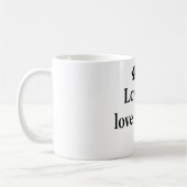 私を愛して下さい、私の犬を愛して下さい コーヒーマグカップ (左)