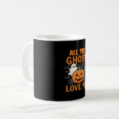 私を愛するすべての幽霊 ハロウィンデザイン_1 コーヒーマグカップ (正面左)