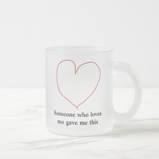 私を愛する誰か フロストグラスマグカップ (右)