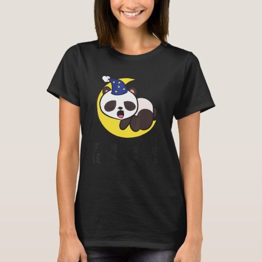 私を愛もしして眠らせてくれパンダパジャマ Tシャツ (正面)