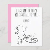 私を愛もしして私にあなたのお尻ラブカードtouch (正面/裏面)