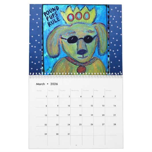 私を愛私の動物媒体のカレンダー愛して下さい カレンダー (3月 2026)