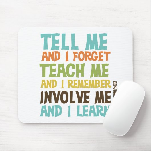 私を感動的な引用文含んで下さい マウスパッド (マウス)