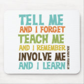 私を感動的な引用文含んで下さい マウスパッド (正面)