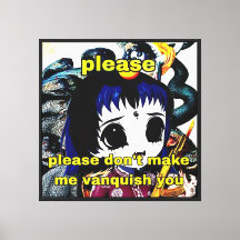私を打ち負かさないでください Milardio キャンバスプリント
