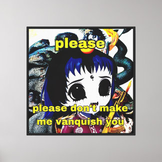 私を打ち負かさないでください Milardio キャンバスプリント