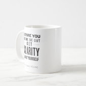 私を把握する前に明快さのコーヒー・マグを得て下さい コーヒーマグカップ (正面左)