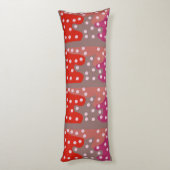 私を抱き締めて!おもしろいパターン(の模様が)ある明るい ボディピロー (裏面 (縦))