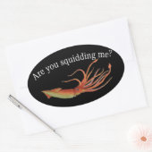 私を押しつぶす 楕円形シール (封筒)