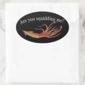 私を押しつぶす 楕円形シール (バッグ)