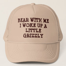 私を持つくま私はハイイログマを目覚めました キャップ