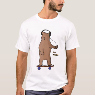 私を持つくま-板動物 Tシャツ