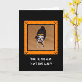 -私を持つことができない…意味する何がハロウィンカードか カード (黄色い花)