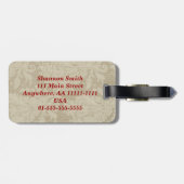 私を持つはえは荷物のラベル個人化なります ラゲッジタグ (裏面横)