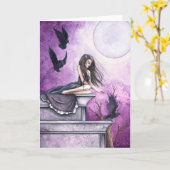 "私を持つはえ"挨拶状 カード (黄色い花)