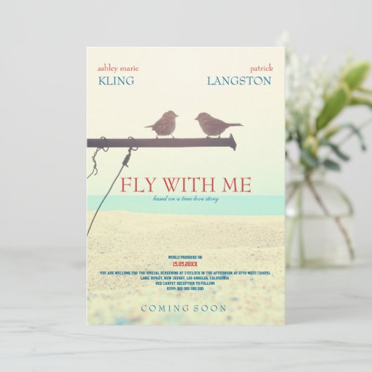 私を持つはえ-結婚式招待状 招待状 (スタンド正面)