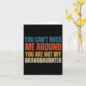 私を指図しないで 私はあなたのひ孫じゃない カード (黄色い花)