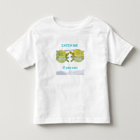 私を捕まえられる？ トドラーTシャツ (正面)