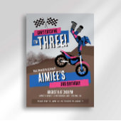 私を捕まえることはできない、私は3歳のダートバイクの誕生日 招待状