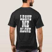 私を放っておいて下さい Tシャツ (裏面)