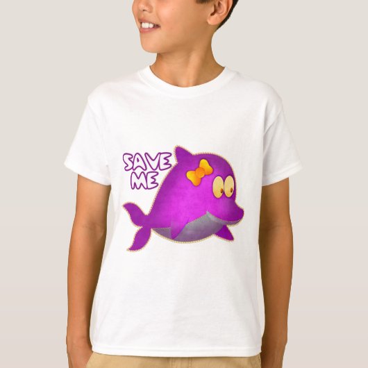 私を救って クジラを救え Tシャツ (正面)