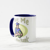 私を整備士 マグカップ (正面左)