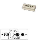 私を曲げないように、私は壊れやすい、包装 ラバースタンプ (押印)