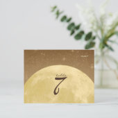 私を月に飛ばす – テーブル番号カード ポストカード (スタンド正面)