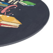 私を本の妖精の本の虫と呼ぶことができるパーソナライズされた カッティングボード (角)