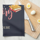 私を本の妖精の本の虫と呼ぶことができるパーソナライズされた キッチンタオル (四つ折り)