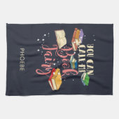 私を本の妖精の本の虫と呼ぶことができるパーソナライズされた キッチンタオル (横)