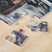 私を残したところsteampunkのヴィンテージの人魚 ジグソーパズル (側面)