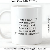 私を殺さない何は私を強くする057引用文 コーヒーマグカップ