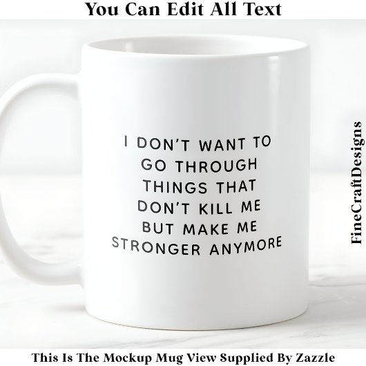 私を殺さない何は私を強くする057引用文 コーヒーマグカップ