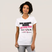 私を殺すために試みられる実質の物を乳癌偽造して下さい Tシャツ (正面フル)