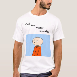 私を氏の輝きのワイシャツと電話して下さい Tシャツ