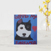 私を永久に愛して下さい カード (黄色い花)