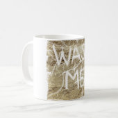 私を洗浄して下さい コーヒーマグカップ (正面左)