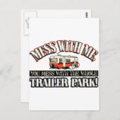 私を混乱させて、トレーラーパーク全体を混乱させる ポストカード (正面/裏面)