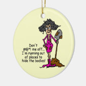 私を混乱させないでくれ セラミックオーナメント (左)