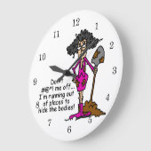 私を混乱させないでくれ ラージ壁時計 (傾斜)