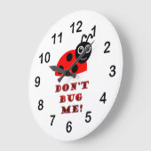 私を煩わせないで下さい ラージ壁時計 (傾斜)