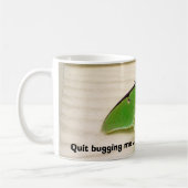 私を煩わせることをやめて下さい! コーヒー・マグ コーヒーマグカップ (左)