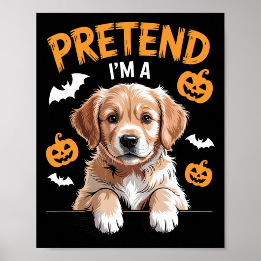 私を犬好きの面白いハロウィーンの衣装に変える ポスター (正面)